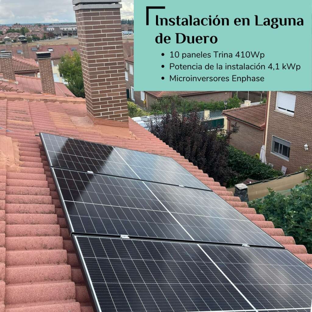 foto instalacion paneles solares en Ribera del Duero