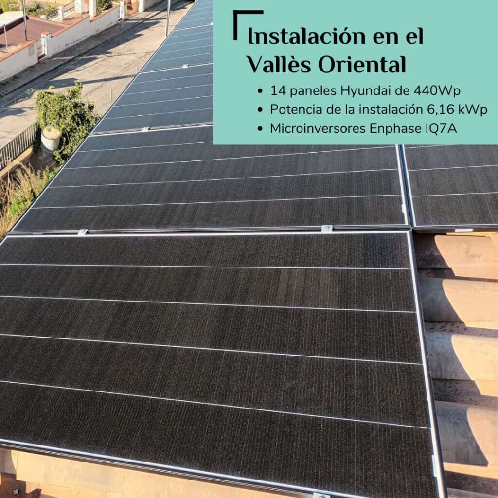 foto instalacion paneles solares en el valles oriental