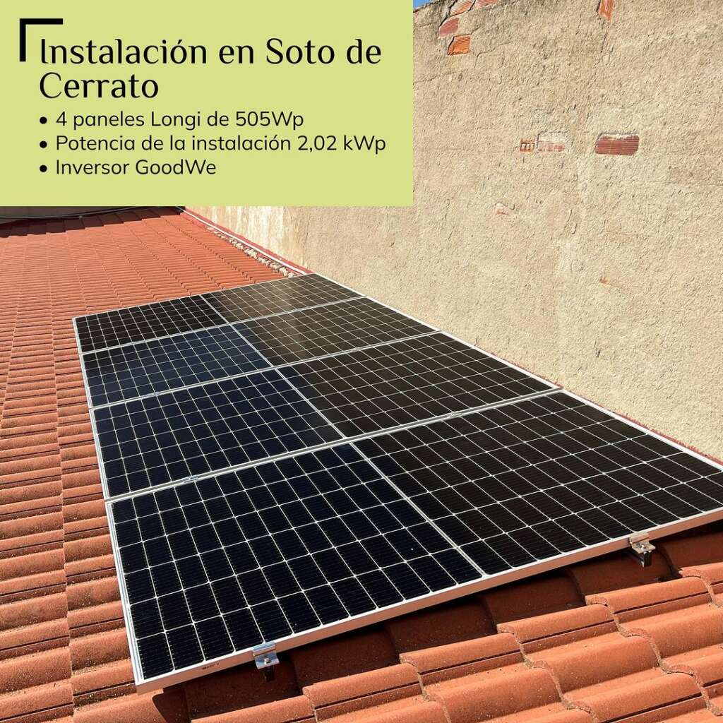 foto instalacion paneles solares en soto de cerrato