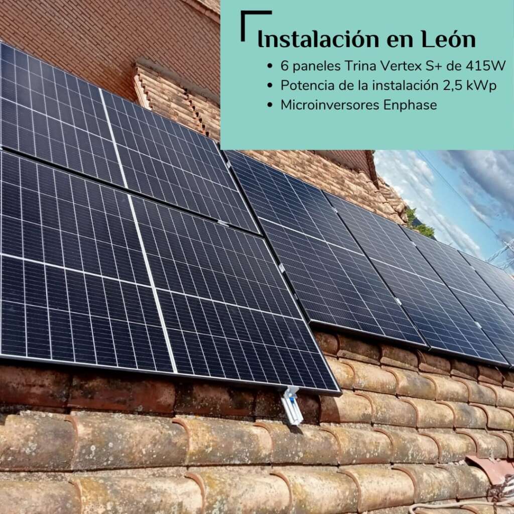 foto instalacion paneles solares en Castilla Leon