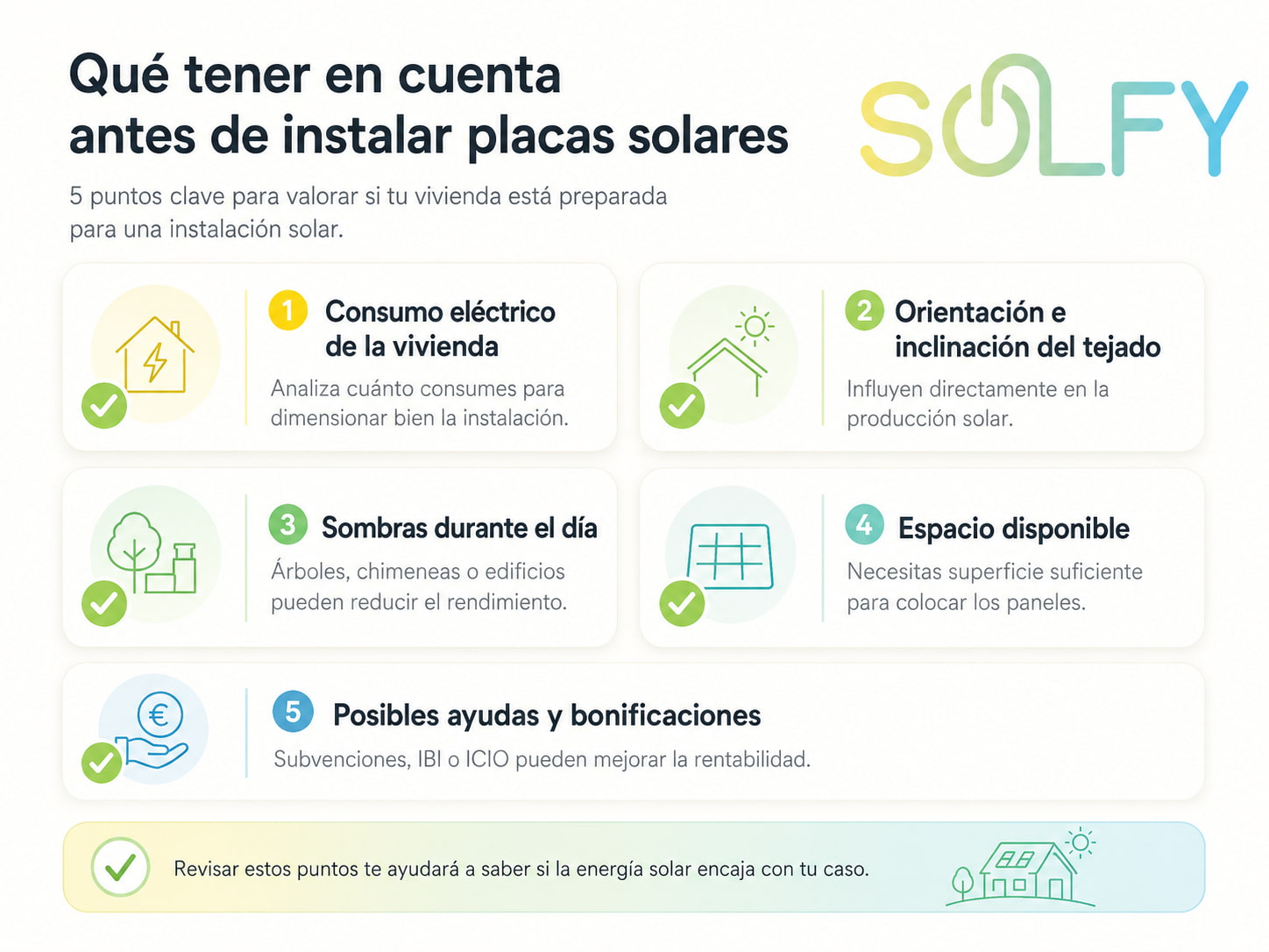 Que tener en cuenta antes de instalar placas solares