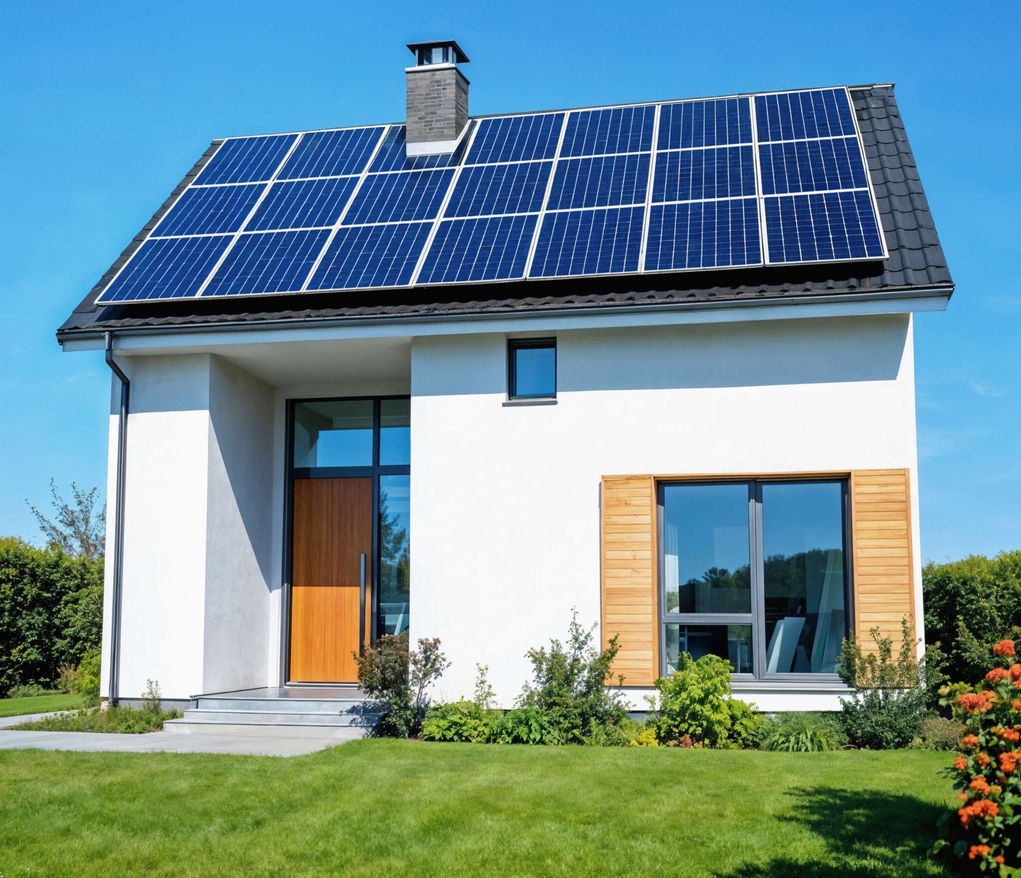 cuantas placas solares necesito para una casa de 50m2 scaled