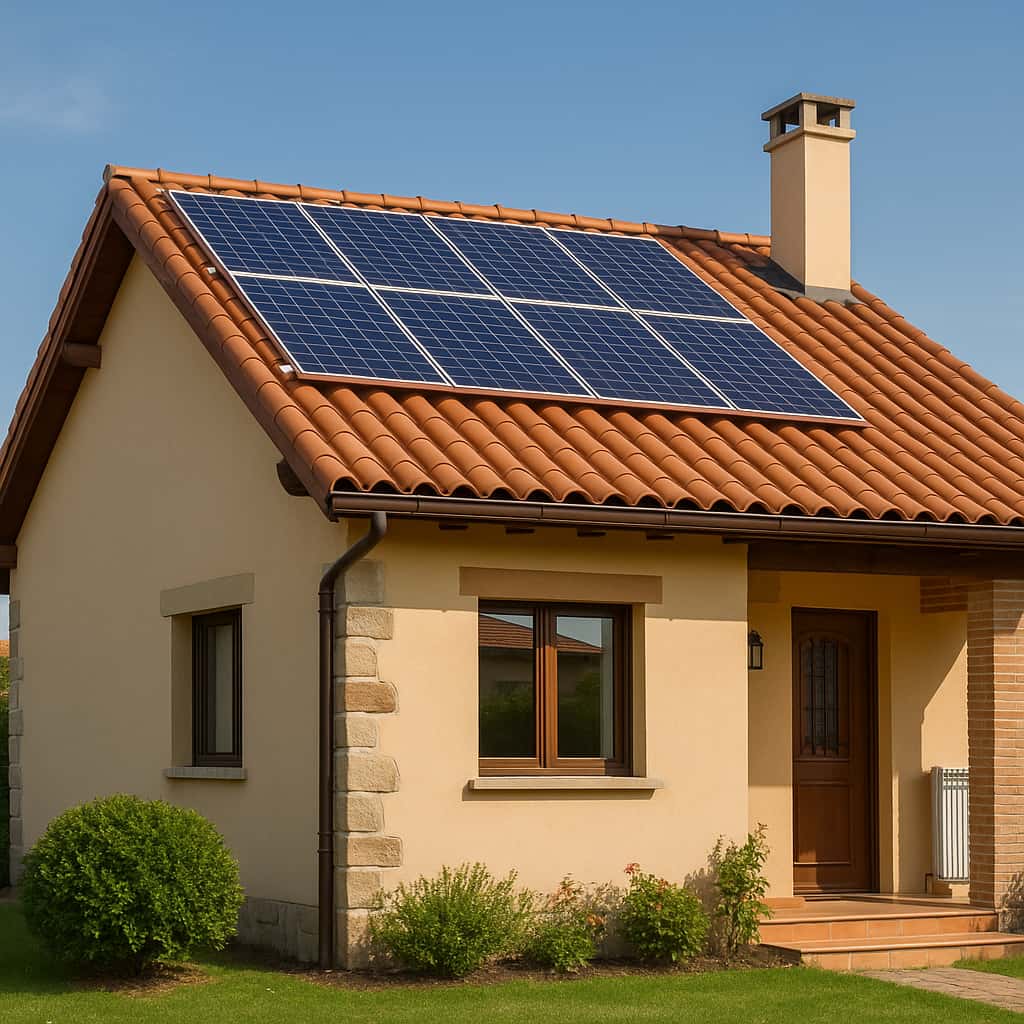 cuantas placas solares necesito para una casa de 80m2