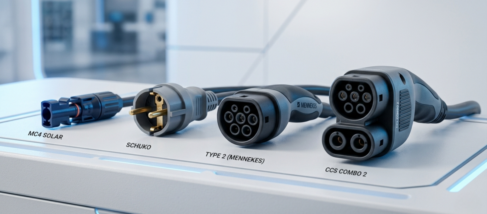 Tipos de conectores electricos solfy